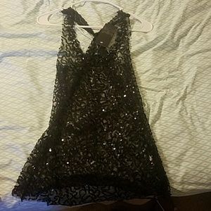 Sequin tank top.